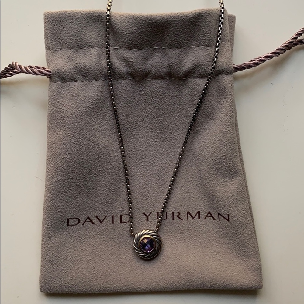 David Yurman Amethyst Cable Necklace